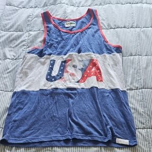 Tipsy Elves Blue and White Patriotic Tank Top